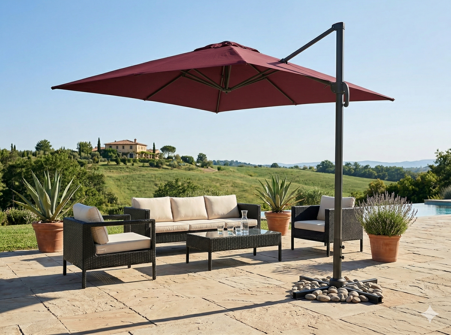 Parasol Déporté Inclinable