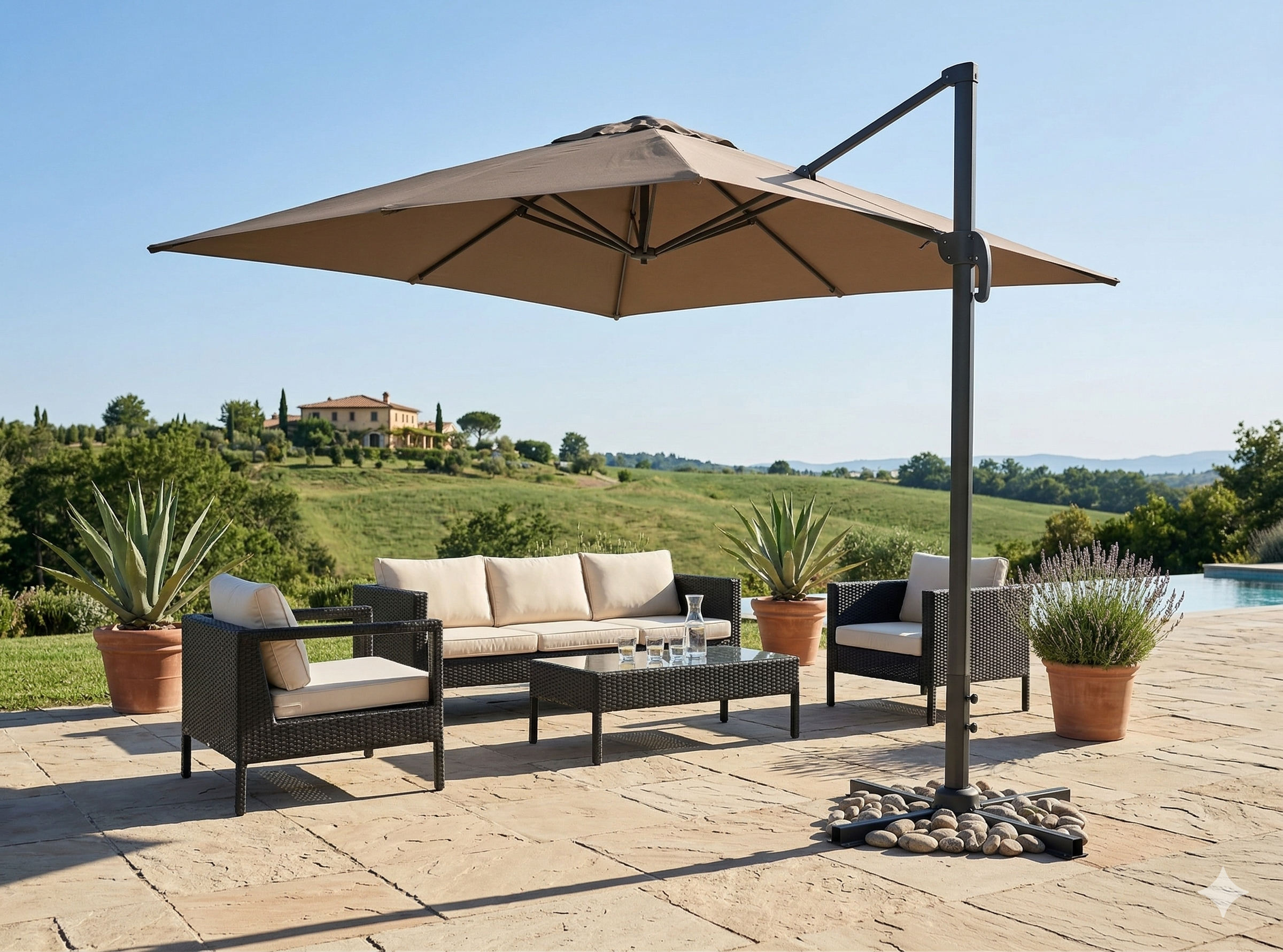 Parasol Déporté Inclinable