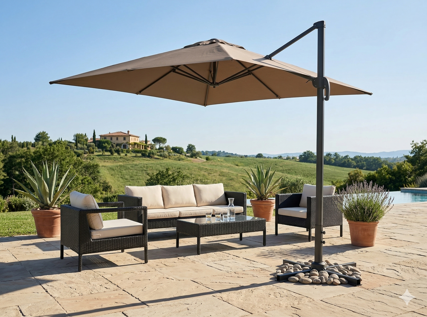Parasol Déporté Inclinable